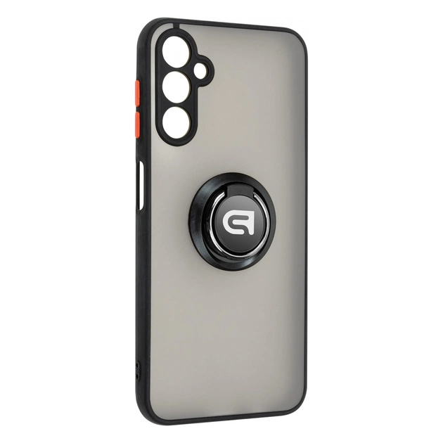 Чохол до мобільного телефона Armorstandart Frosted Matte Ring Samsung A14 4G / A14 5G Black (ARM68350) - зображення 1