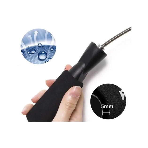 Скакалка PowerPlay 4209 Чорна (PP_4209_Black) - picture 5