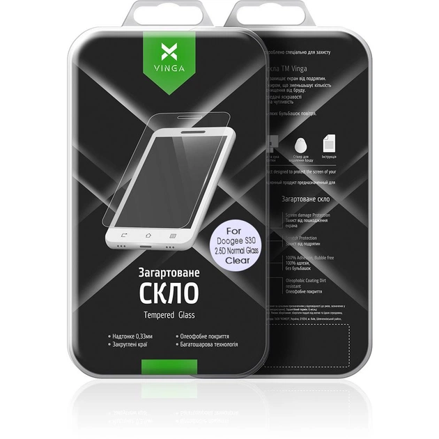 Скло захисне Vinga для Doogee S30 (VTPGS-DS30) - picture 9