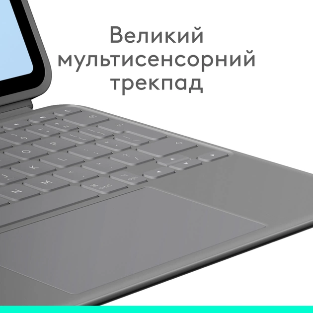 Чохол до планшета Logitech Combo Touch for iPad Air 13-inch (M2) OXFORD GREY - US (L920-012618) - picture 8