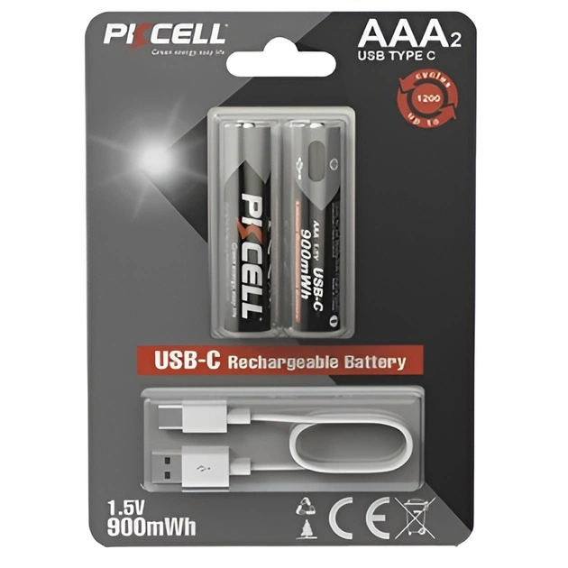 Аккумулятор PKCELL Ni-MH AAA/HR03 900 mAh BL 2шт - изображение 1