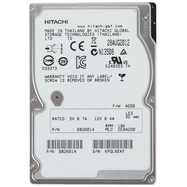 Жорсткий диск для сервера 1.8TB WDC Hitachi HGST (0B31236 / HUC101818CS4204) - изображение 1