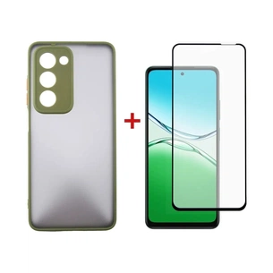 Чохол до мобільного телефона Dengos Oppo A5 4G Case Matte + Glass (Olive Green) (DG-KM-158) зображення 1