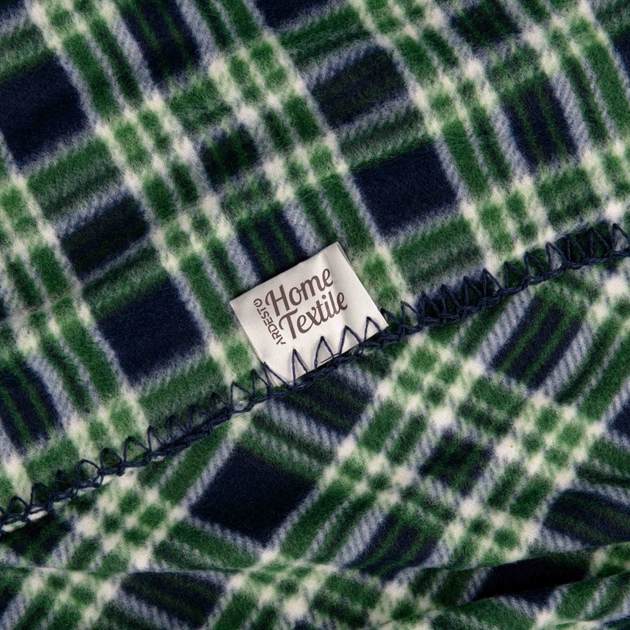 Плед Ardesto Christmas Fleece 130x160см, 100% поліестер, клітинка, зелений (ART0718PB) - изображение 8