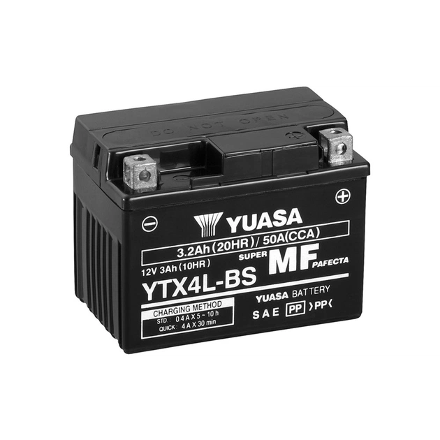 Акумулятор автомобільний Yuasa 12V 3Ah MF VRLA Battery AGM (YTX4L-BS) - зображення 1