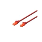 Патч-корд Digitus 0.25м, CAT 6 UTP, AWG 26/7, Cu, LSZH, red (DK-1617-0025/R) - зменшене зображення 1
