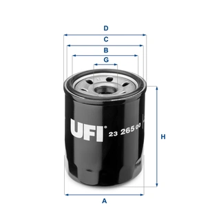 Фільтр масляний UFI 23.265.00 зображення 1