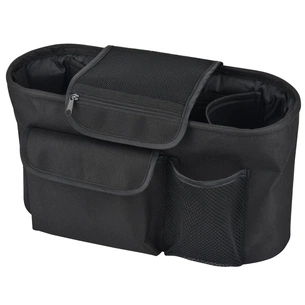 Сумка для мами Bugs Органайзер для дитячого візочка Чорний (6900000017173) зображення 1