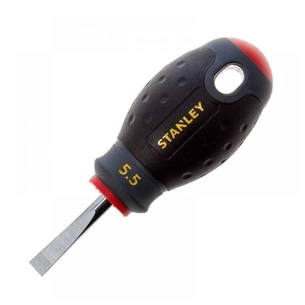 Викрутка Stanley FatMax Stubby, SL5,5 х 30мм, укорочена з паралельним джалом під прямий шліц. (0-65-400) зображення 1