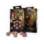 Набір кубиків для настільних ігор Q-Workshop Steampunk Clockwork Caramel white Dice Set (7 шт) (SSTC72) - зменшене зображення 2