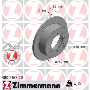 Гальмівний диск ZIMMERMANN 380.2165.20 зображення 1