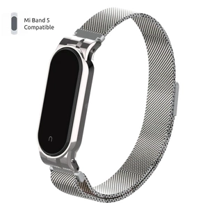 Ремінець до фітнес браслета Armorstandart Milanese Magnetic Band для Xiaomi Mi Band 5 Silver (ARM56849) зображення 1