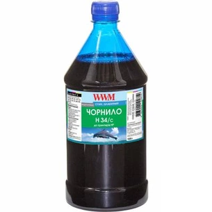 Чорнило WWM HP № 22/134/136 1000г Cyan (H34/C-4) зображення 1