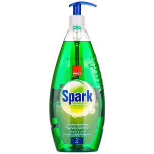 Засіб для ручного миття посуду Sano Spark Огірок та Лайм 1 л (7290108350531) зображення 1