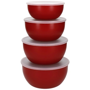 Миска KitchenAid Universal, з кришками, набір 4 шт, червоний (KQG176OSERE) зображення 1