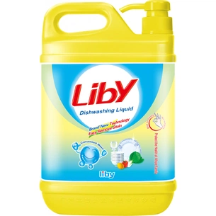 Засіб для ручного миття посуду Liby Цитрус для миття посуду, фруктів і овочів 1.9 л (6920174761221) зображення 1