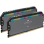 Модуль пам'яті для комп'ютера DDR5 64GB (2x32GB) 6000 MHz Dominator Platinum RGB Gray Corsair (CMT64GX5M2B6000Z30) - зменшене зображення 2