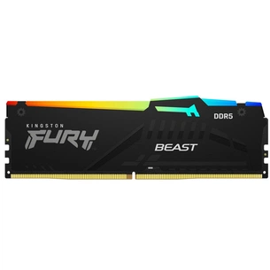 Модуль пам'яті для комп'ютера DDR5 16GB 5600 MHz FURY Beast RGB Kingston Fury (ex.HyperX) (KF556C40BBA-16) зображення 1