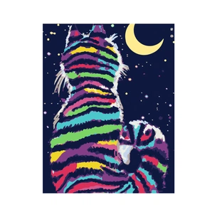 Картина по номерам Rosa Start Cat and Moon 35х45 см (4823098535935) зображення 1