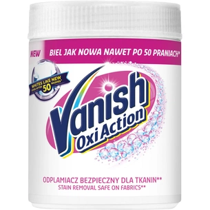 Засіб для видалення плям Vanish Oxi Action Кришталева білизна 470 г (5900627063172/5900627081732) зображення 1