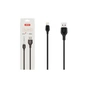 Дата кабель USB 2.0 AM to Lightning 2.0m 2.1A black XO (XO-NB-103-L-2-BK) - зменшене зображення 3