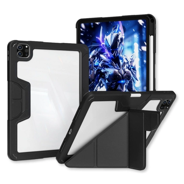 Чохол до планшета BeCover Rugged Origami Transparent Apple iPad Pro 11 2020/2021/2022 Black (714969) - зображення 1
