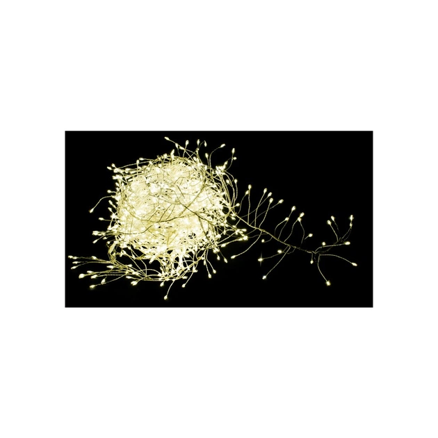 Гирлянда Luca Lighting кластер серебряная струна, 11 м, теплый белый (8718861852820) - изображение 1