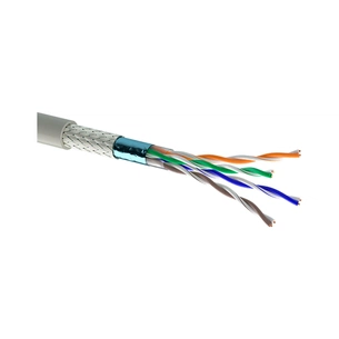 Кабель мережевий OK-Net OC-SFTP5E-BOX (КПВЕО-ВП (200) 4х2х0,51) зображення 1
