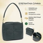 Сумка Vintage З натуральної шкіри Зелена (22977) - зменшене зображення 4