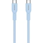 Дата кабель USB-C to USB-C 1.0m OnWire 60CL C-C 60W COLOR Braided 1m Light Blue Canyon (CND-CCAP60AB10LBL) - зменшене зображення 2