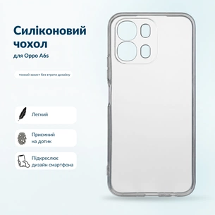 Чохол до мобільного телефона BeCover Silicone Oppo A6s Transparent (716076) зображення 1