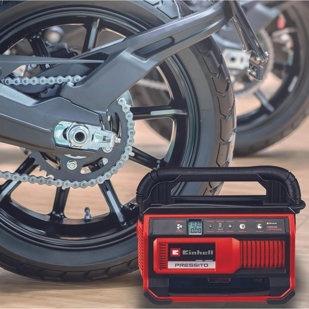 Автомобільний компресор Einhell PRESSITO 18/25, 18В PXC, 10.5бар, (без АКБ та ЗП) (4020420) - зображення 4