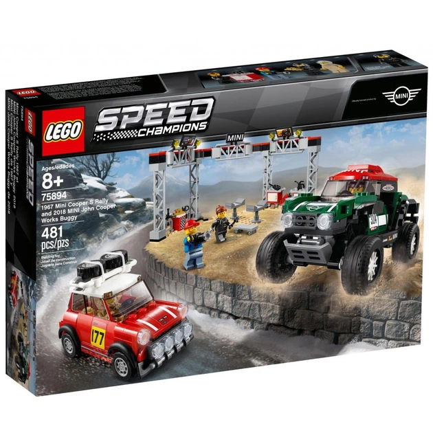 Конструктор LEGO Speed champions Автомобілі 1967 Mini Cooper S Rally та 2018 Mini John Cooper works buggy (75894) - изображение 1