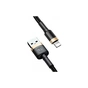 Дата кабель USB 2.0 AM to Lightning 2.0m 1.5A gold-black Baseus (CALKLF-CV1) - уменьшенное изображение 1