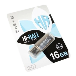 USB флеш накопичувач Hi-Rali 16GB Rocket Series Silver USB 3.0 (HI-16GB3VCSL) зображення 1