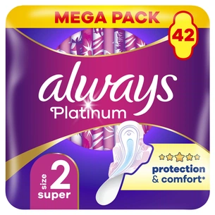 Гігієнічні прокладки Always Platinum Super Розмір 2 42 шт. (8700216784443) изображение 1
