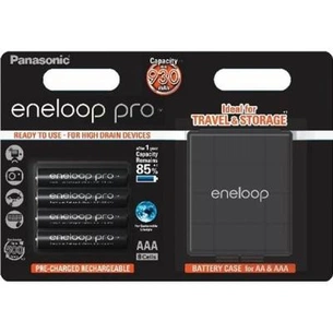 Акумулятор Panasonic Eneloop Pro AAA 930 mAh * 4 + Case (BK-4HCDEC4BE) зображення 1
