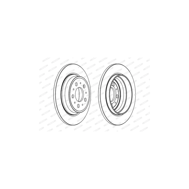 Тормозной диск FERODO DDF1079C - изображение 1
