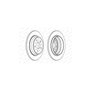 Гальмівний диск FERODO DDF1079C зображення 1