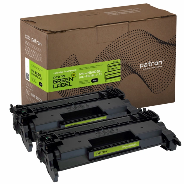 Картридж Patron HP LJ CF226A GREEN Label (DUAL PACK) (PN-26ADGL) - зображення 1