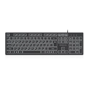Клавіатура REAL-EL RK-7050 USB Black (EL123100054) зображення 1