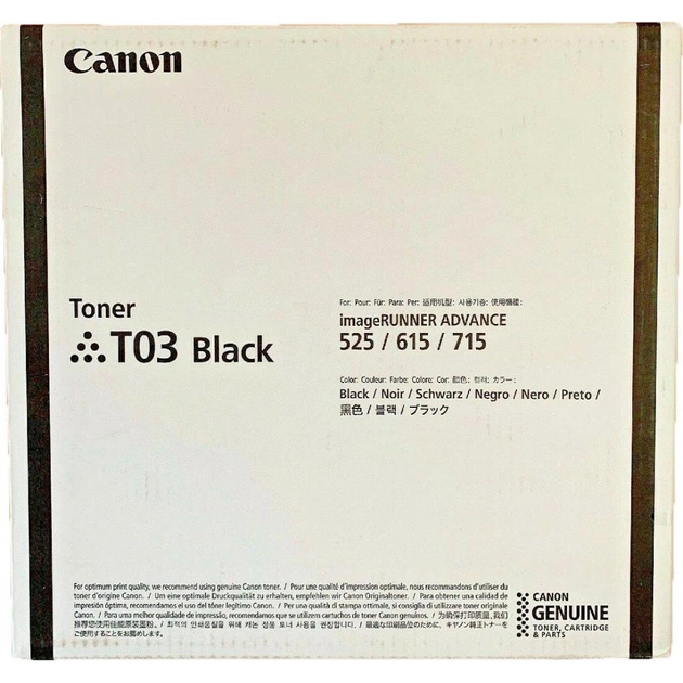 Тонер-картридж Canon T03 Black, iRA 525/615/715 (2725C001AA) - зображення 1