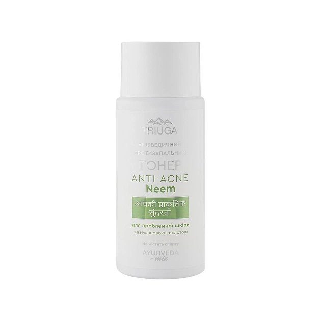 Тоник для лица Triuga Ayurveda Mix Anti-Acne Neem Аюрведический Противовоспалительный для проблемной кожи 200 мл (4820164641613) - изображение 1