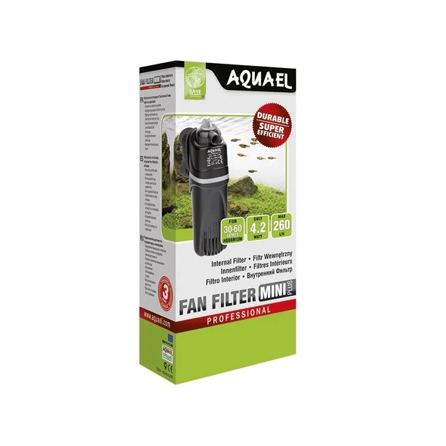 Фільтр для акваріума AquaEl Fan Mini Plus внутрішній до 60 л (5905546030687) - picture 6