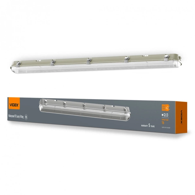 Світильник Videx IP65 2хТ8 VIDEX 1,2М 220V (VL-BNW-T8122G) - picture 12