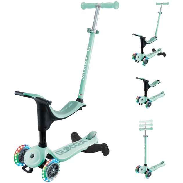 Самокат Globber Up Sporty 360 колеса з підсвіткою Мятно-фісташковий (456-706) - picture 7