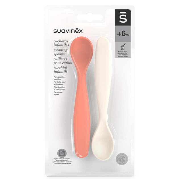 Набір дитячого посуду Suavinex Go natural, ложок, червоно-бежевий, 2 шт. (308049) - picture 3