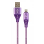 Дата кабель USB 2.0 AM to Lightning 1.0m Cablexpert (CC-USB2B-AMLM-1M-PW) - зменшене зображення 1