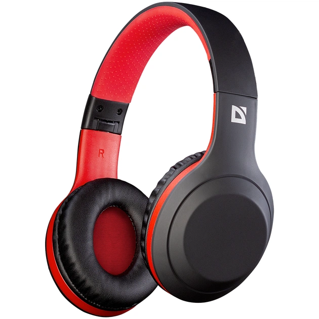 Навушники Defender FreeMotion B560 Bluetooth Black-Red (63560) - изображение 1