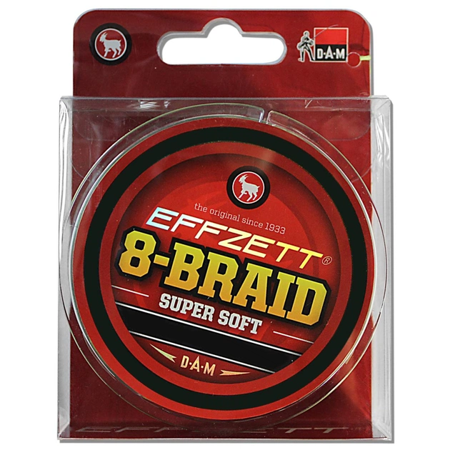 Шнур DAM Effzett 8-BRAID 125м 0,10мм 6,8кг (yellow) (3798010) - изображение 1